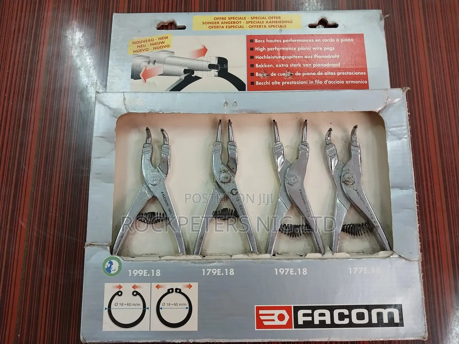 FACOM P6EPB Snap Ring Pliers Set of 4 NFP