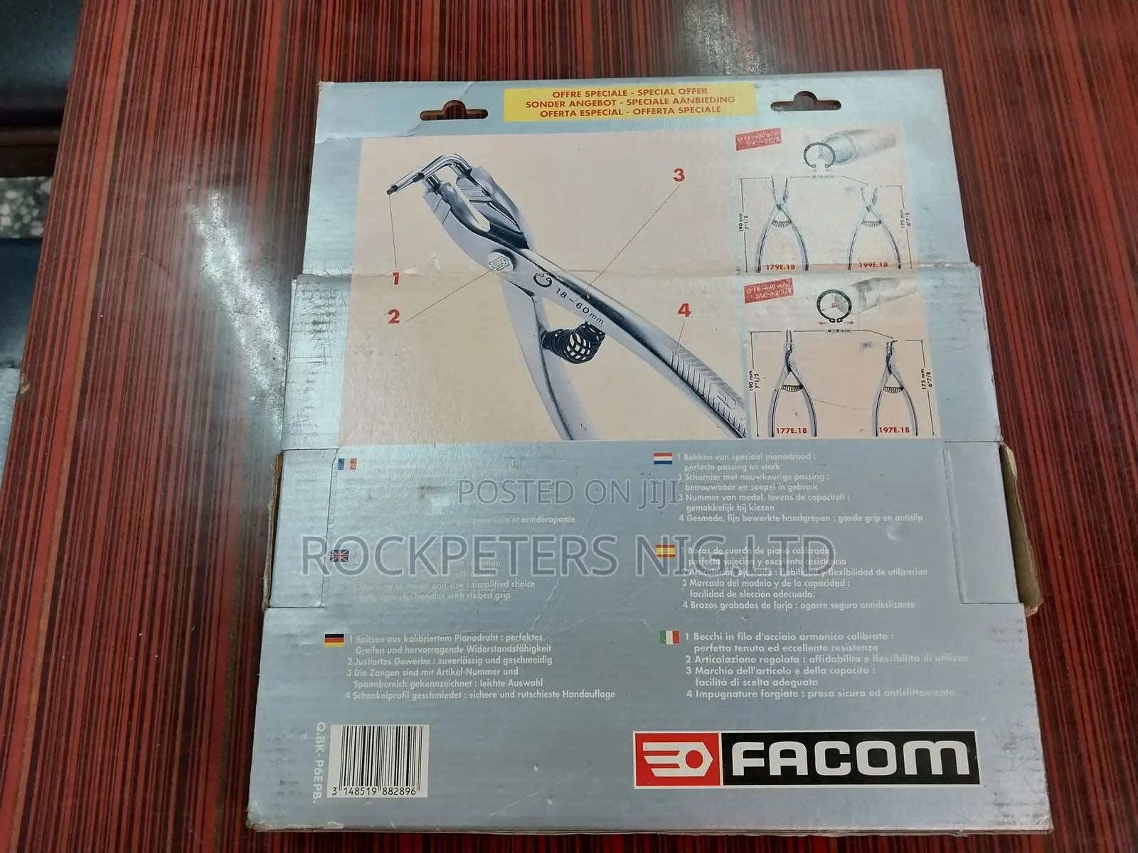 FACOM P6EPB Snap Ring Pliers Set of 4 NFP