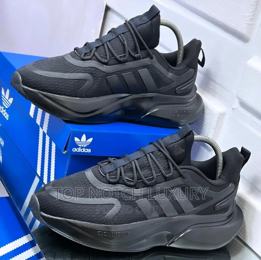 Original Adidas Alphabounce PLUS Sustainable All Black *.