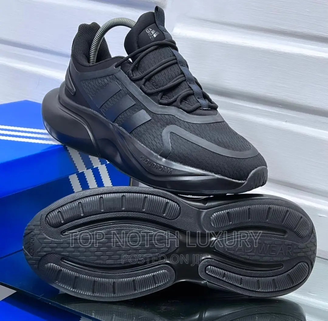 Original Adidas Alphabounce PLUS Sustainable All Black *.