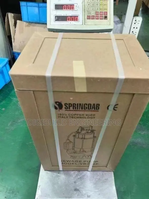1hp Springdab Sewage Submersible Water Pumping Machine