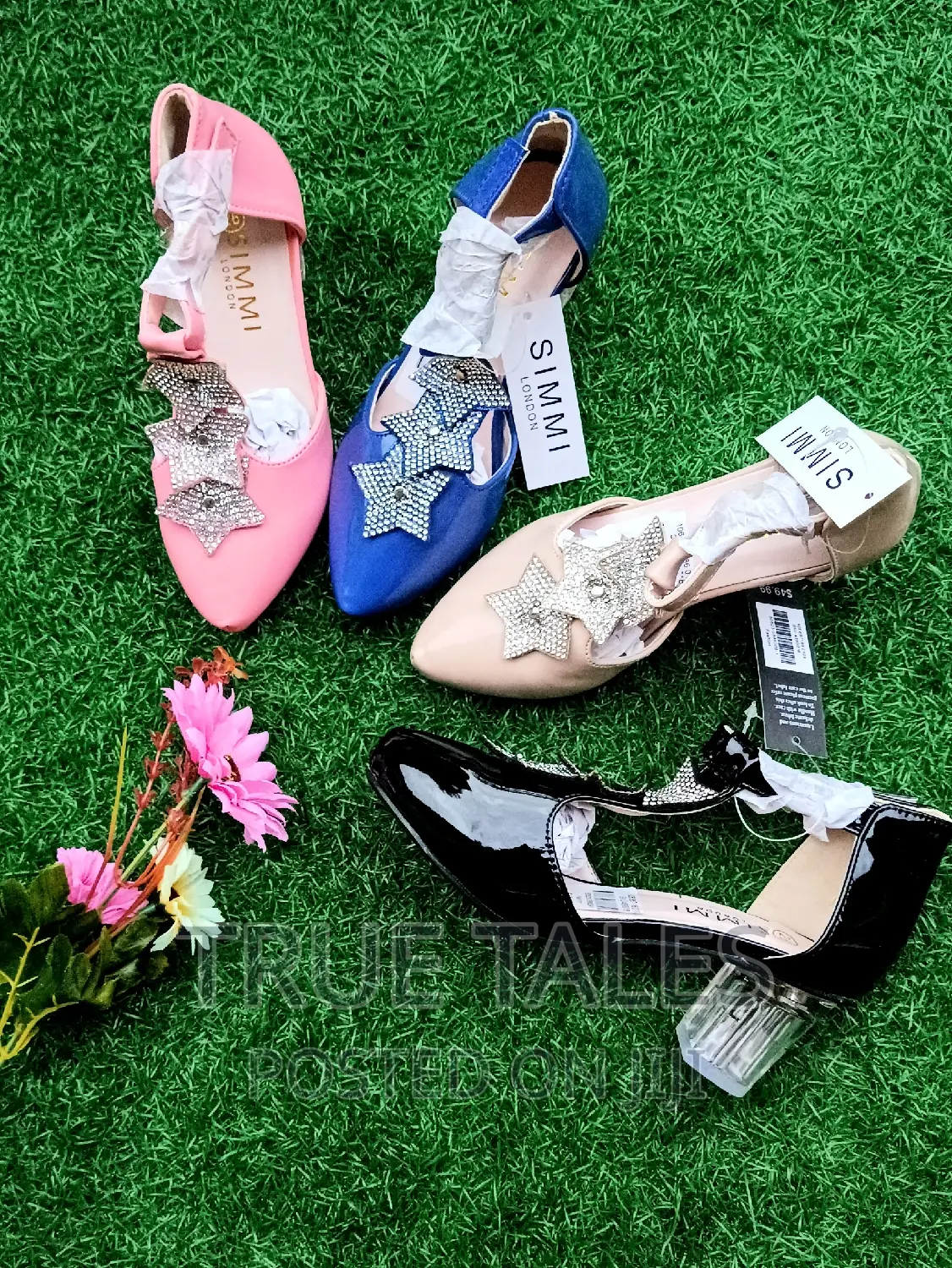 Girls Dress Glass Heels Covered Shoes
