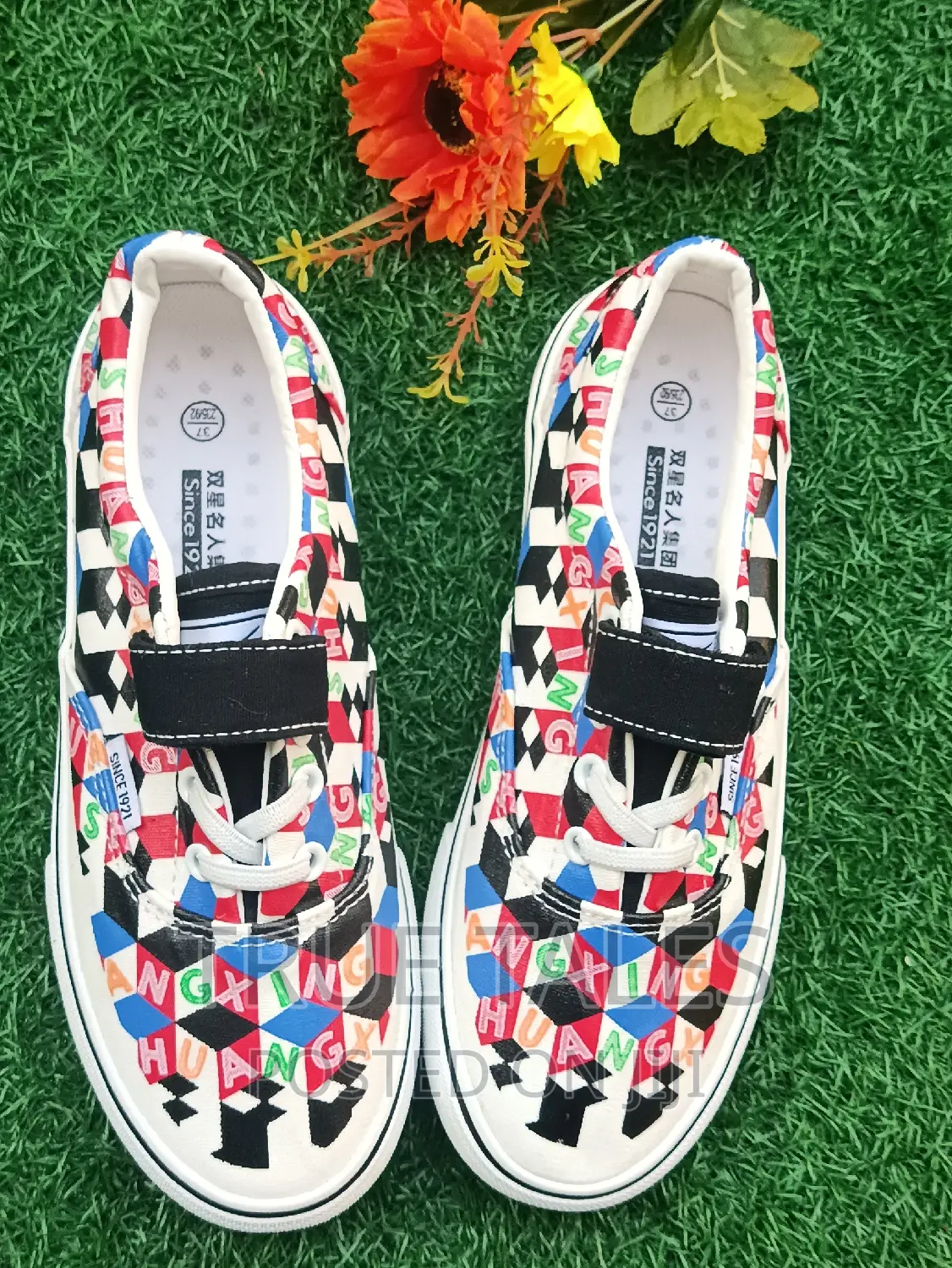 Multicoloured Lace Up Sneakers