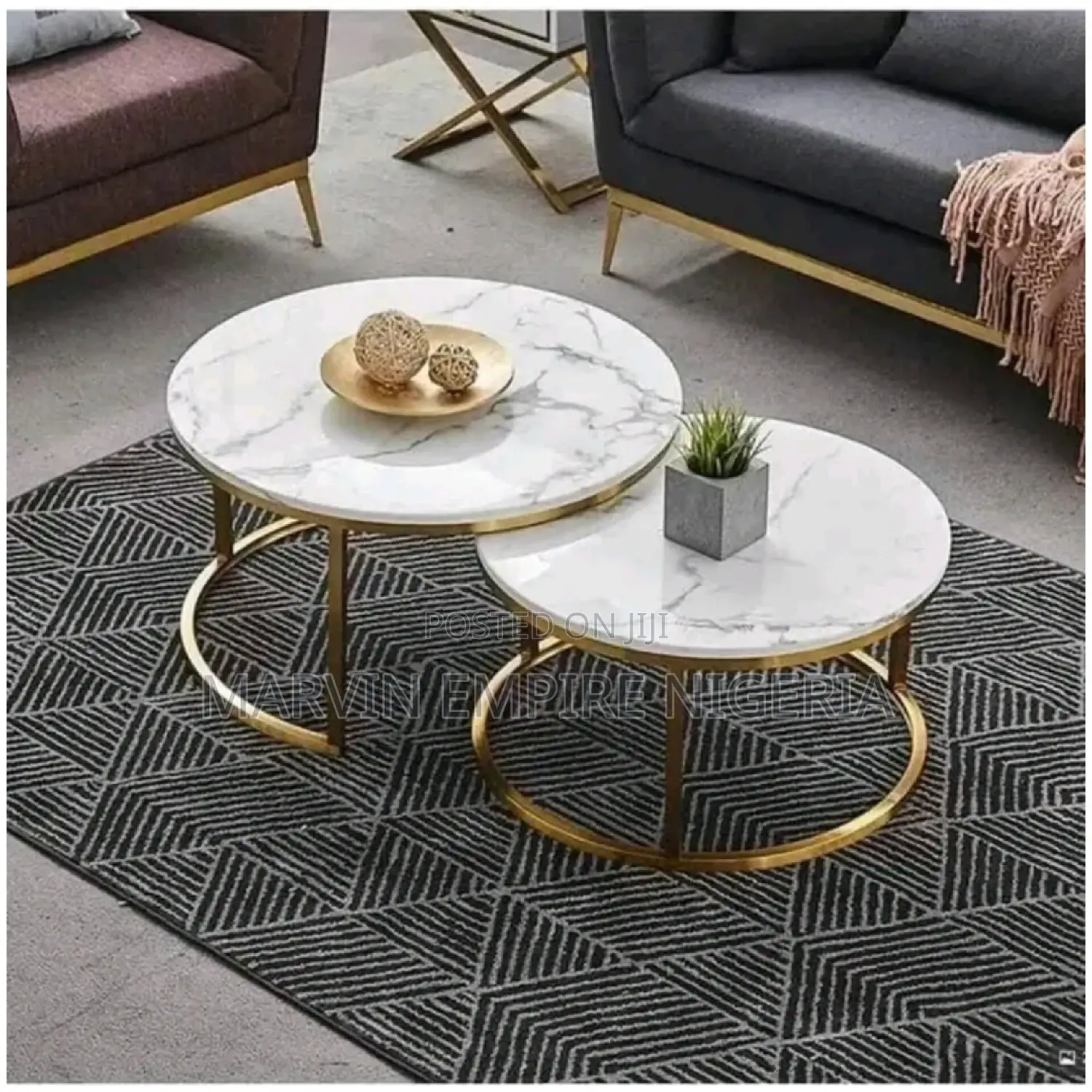 Nesting Nordic Side Coffee Table -2 in 1