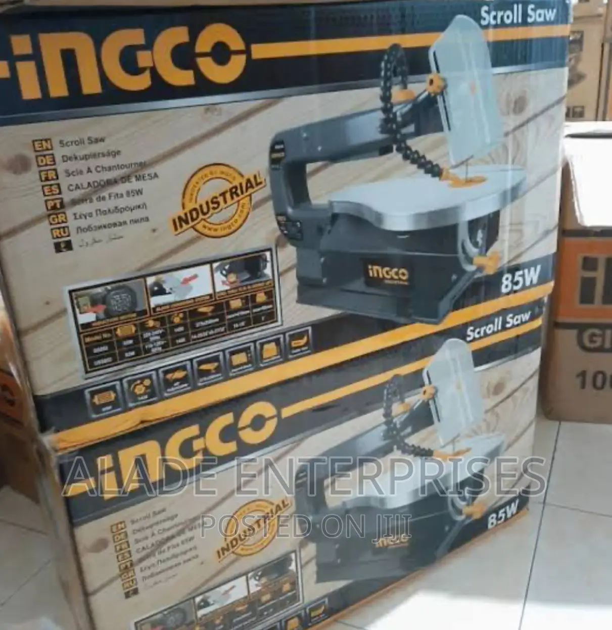 Ingco 85W Scroll Saw Speed:0-1450rpm(Anti-Vibration Design