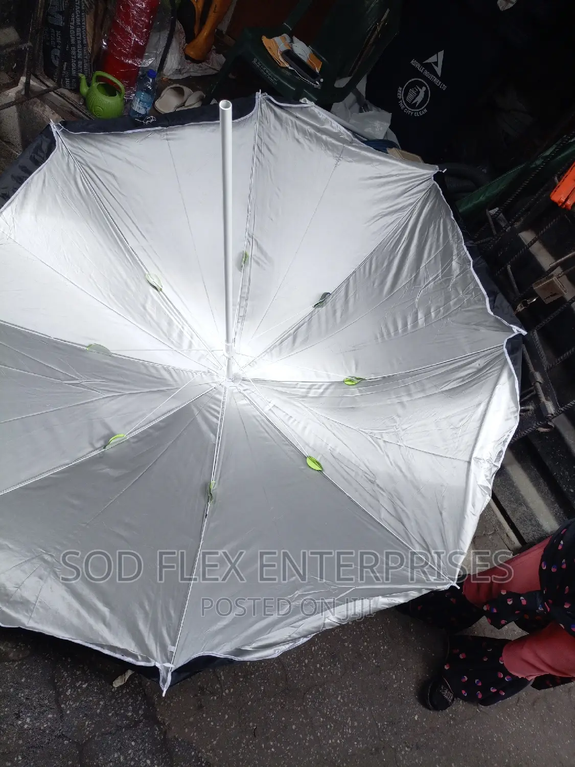 42" Single Black Umbrella
