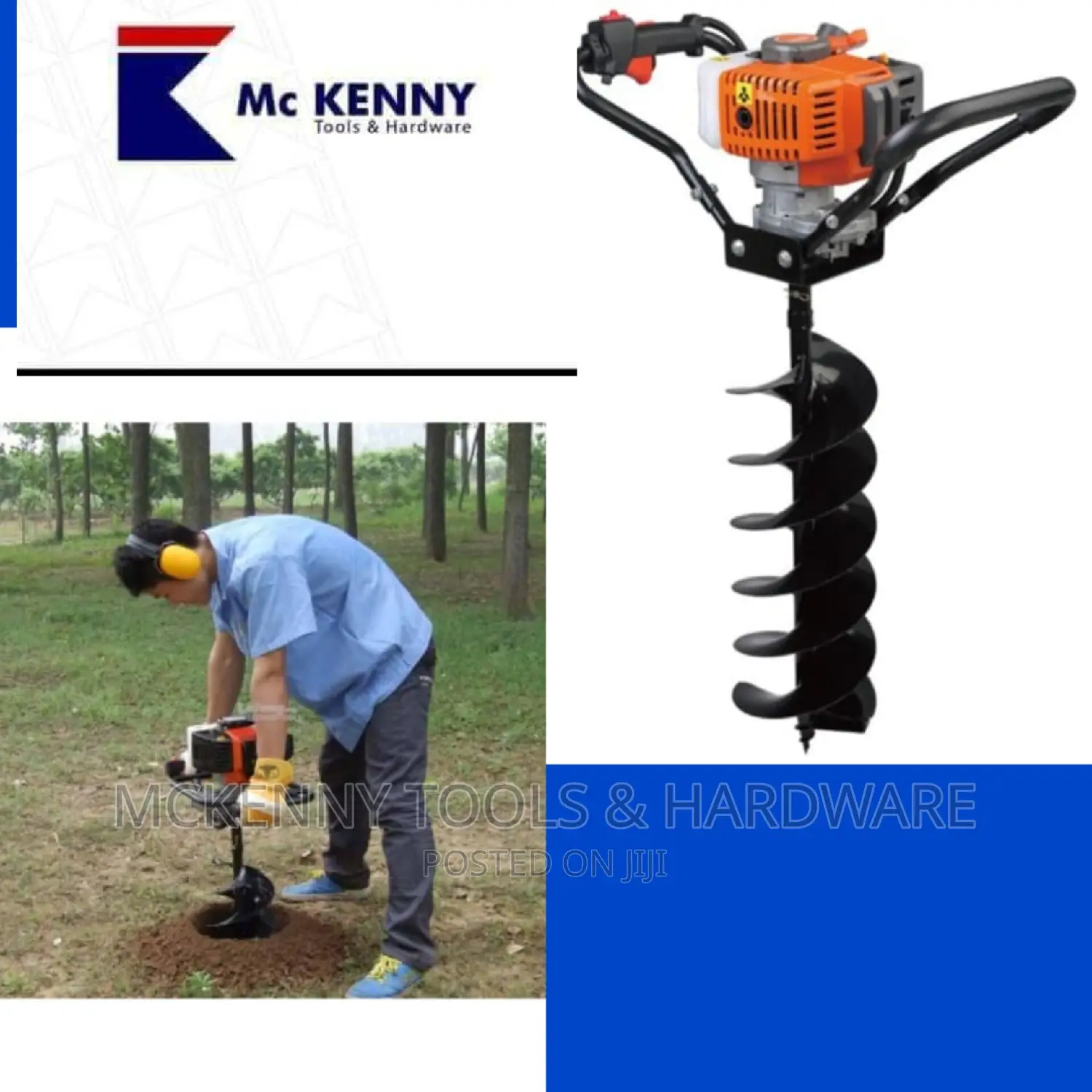Earth Auger Digger Hole -3hp X 300mm Machine