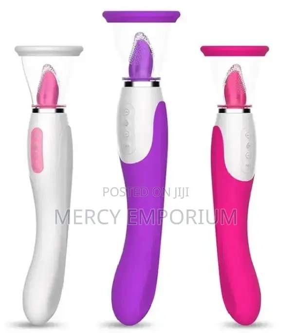 3in1 Pussy Nipple Clitoris Sucking Licking Vibrator Women Sex Toy