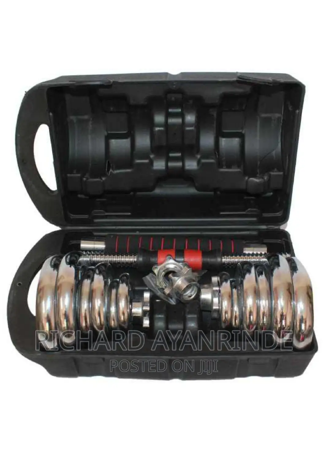 30kg Adjustable Chrome Dumbbell and Barbell