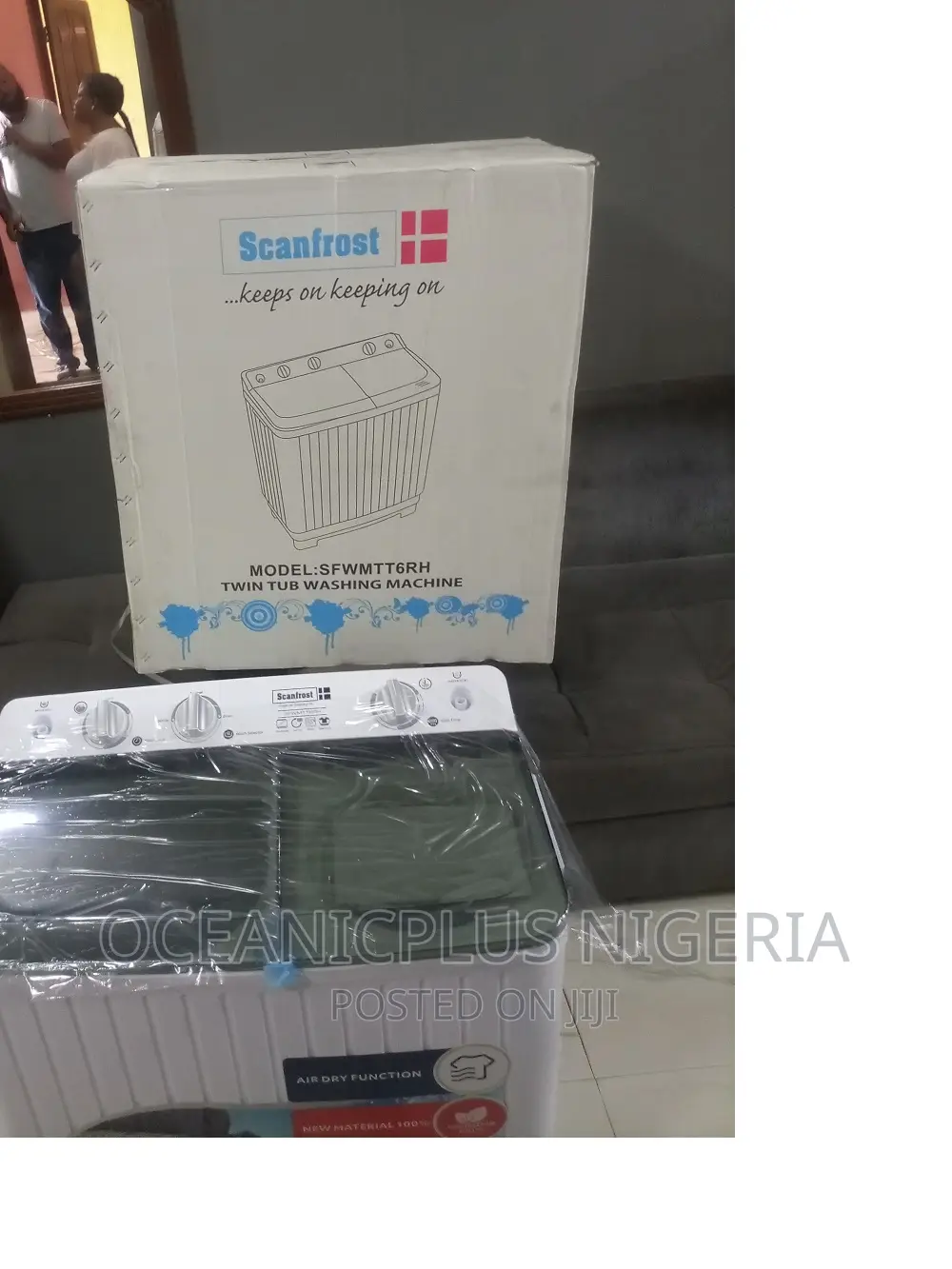 Scanfrost 6.5KG Twin Tub Semi-Automatic Washing Machine