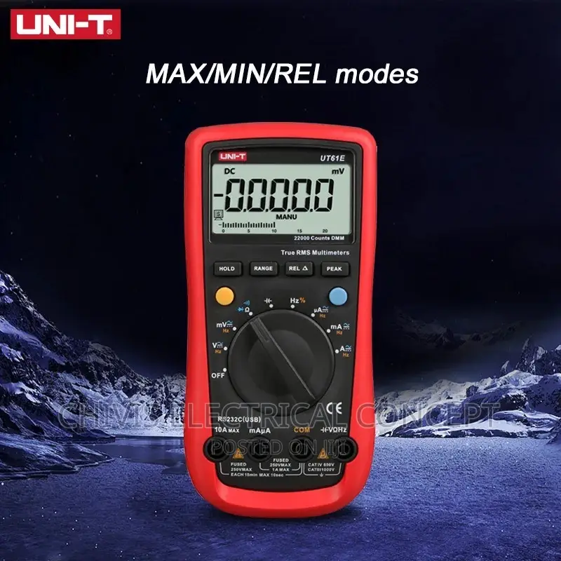 Uni-T Ut61b Digital Multimeter Meter True RMS 1000v Ac Dc