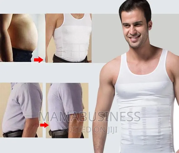 Slimming Body Shapewear Vest for Men - Black