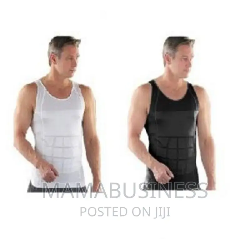 Slimming Body Shapewear Vest for Men - Black