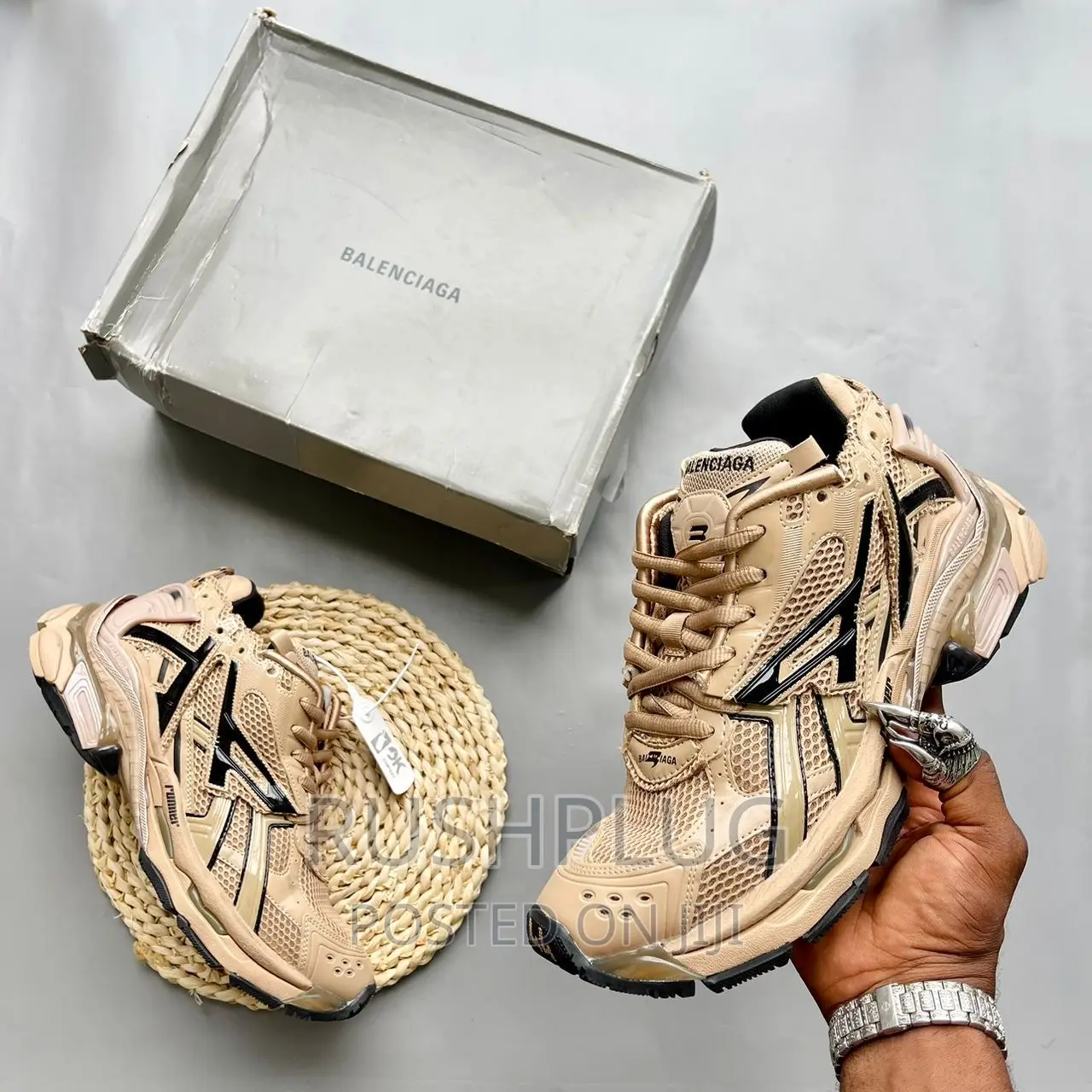 Balenciaga Track Gold-Brown/Black Sneakers
