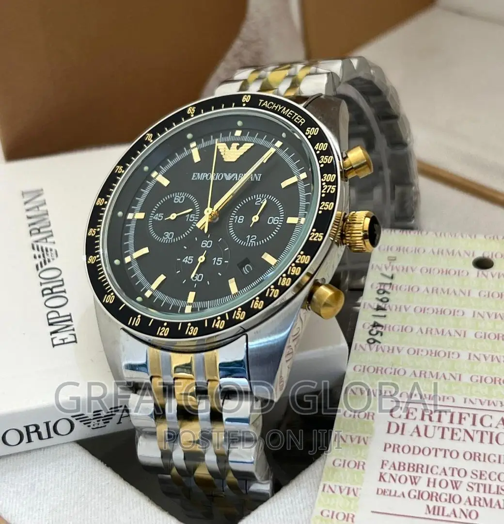 Armani Chronograph Chain Wrist Watches