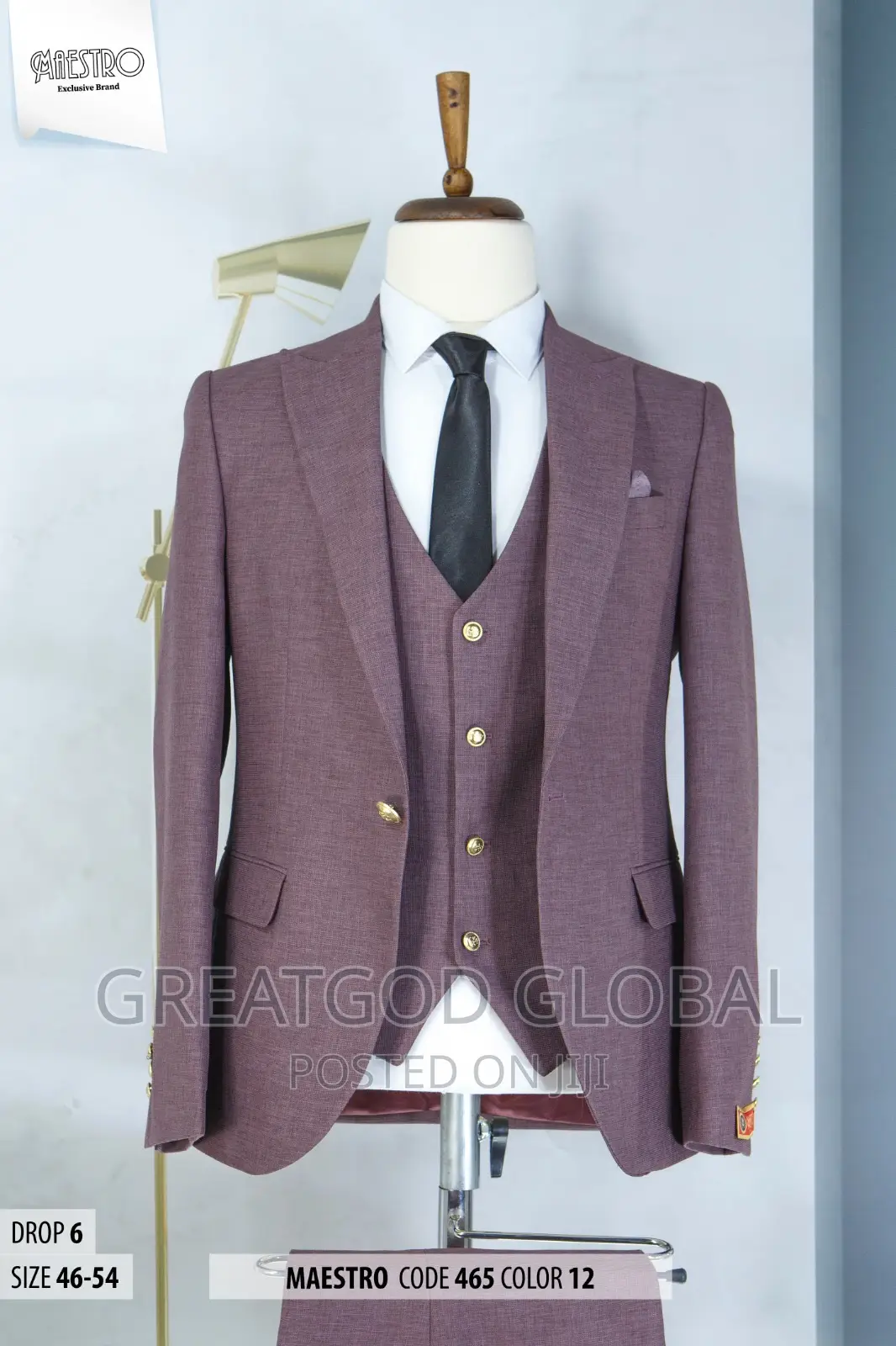 Maestro Suits Exclusive Brand Code 465 for Men