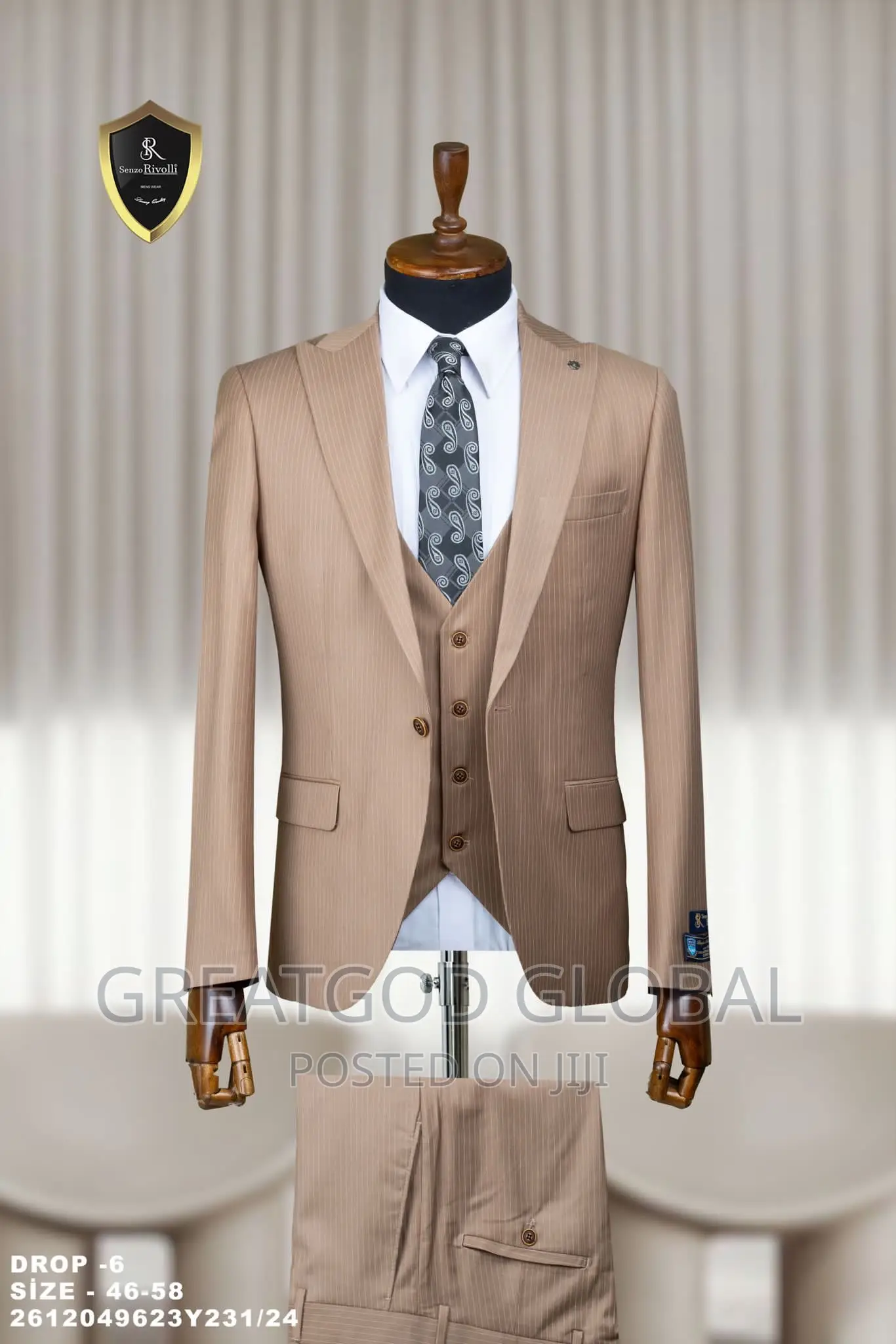 Classic Senzo Rivolli Suits Men’S Wears
