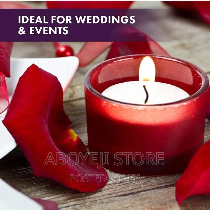 Unscented Tea Lights Candles (50 Pcs)