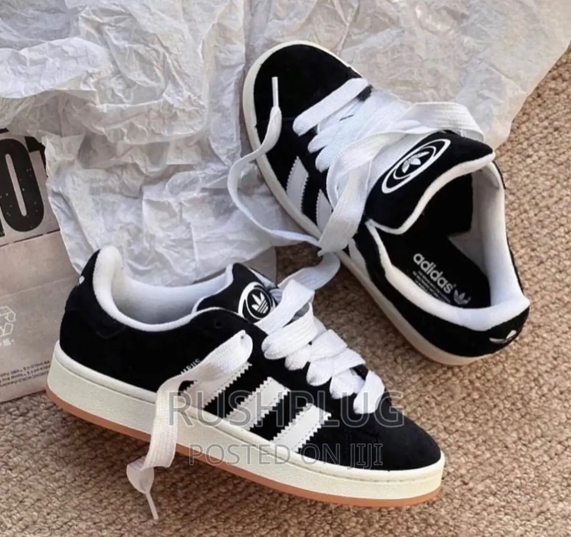 Luxury Adidas Campus CORE Black Sneakers