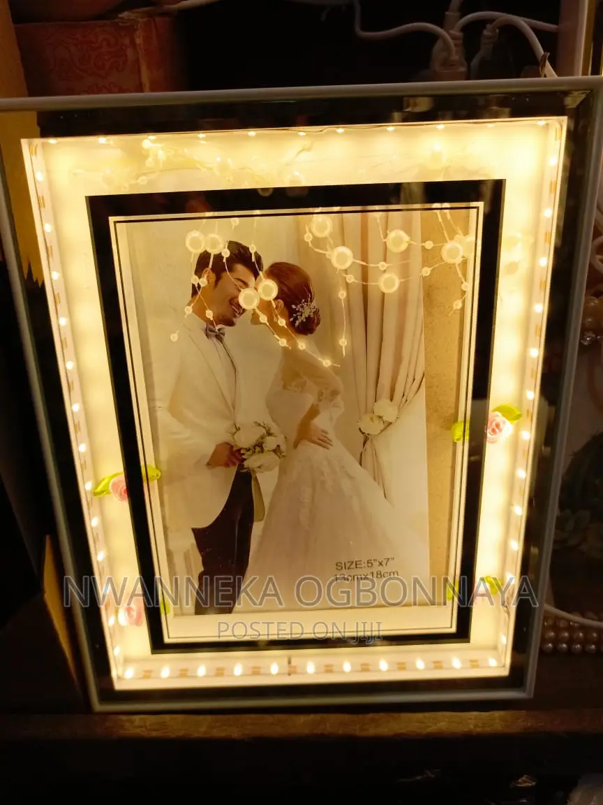 Photo Frame Table With Light LED +USB