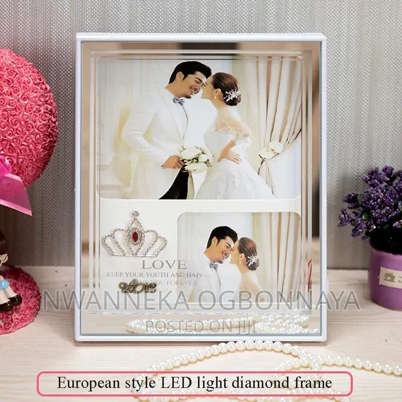 Photo Frame Table With Light LED +USB