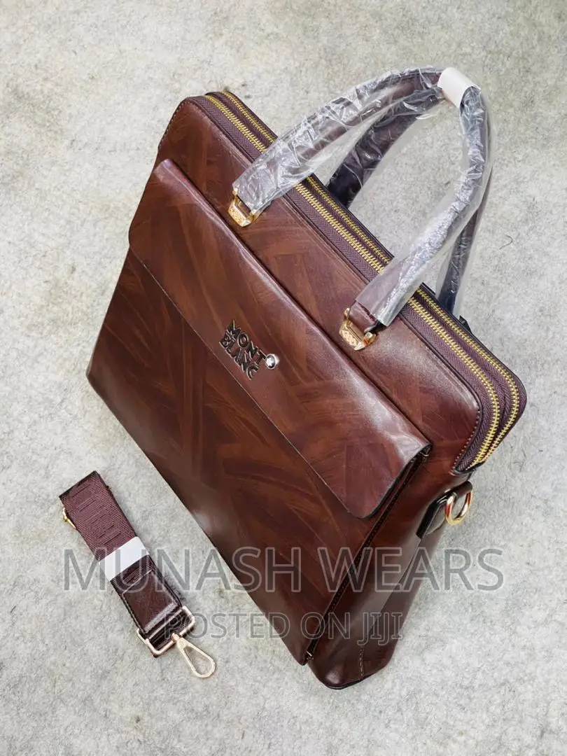 Italian Leather Montblanc' Bag