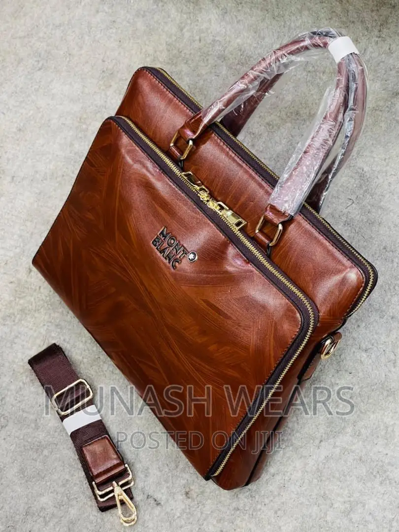 Italian Leather Montblanc' Bag