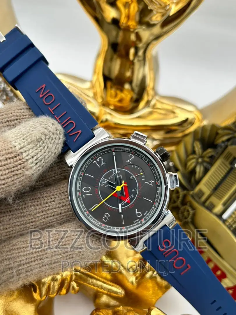 Original Louis Vuitton Rubber Strap Watch Available in Store