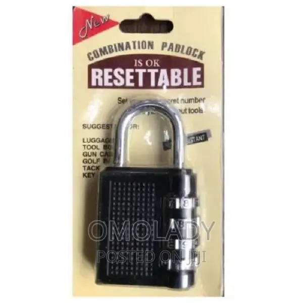 Resettable Combination Padlock - Rust Resistance