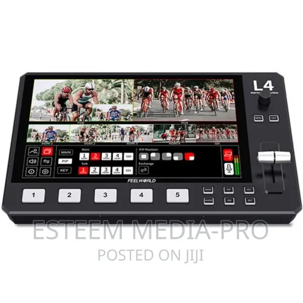Feelworld L4 4 Hdmi, 1 Sdi Livestream Switcher, 10.1" Screen