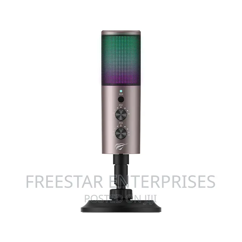HAVIT GK61 Recording Live Microphone. RGB Gaming Microphone.