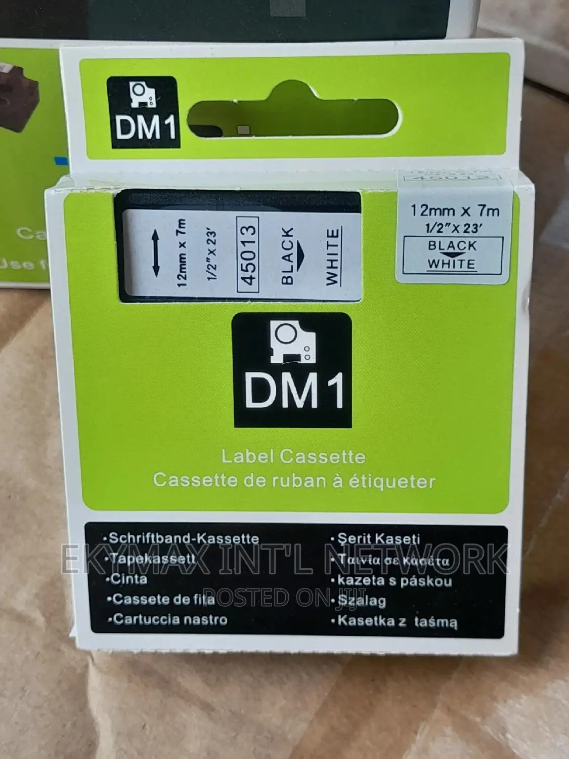 12mm×7m Label Cassette