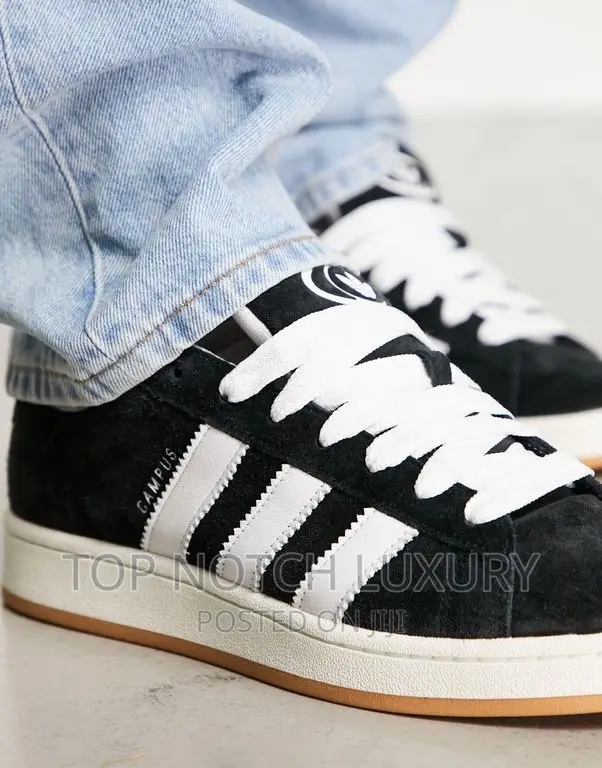 ORIGINAL Adidas Campus 00 Black/White’ MEN WOMEN SNEAKERS