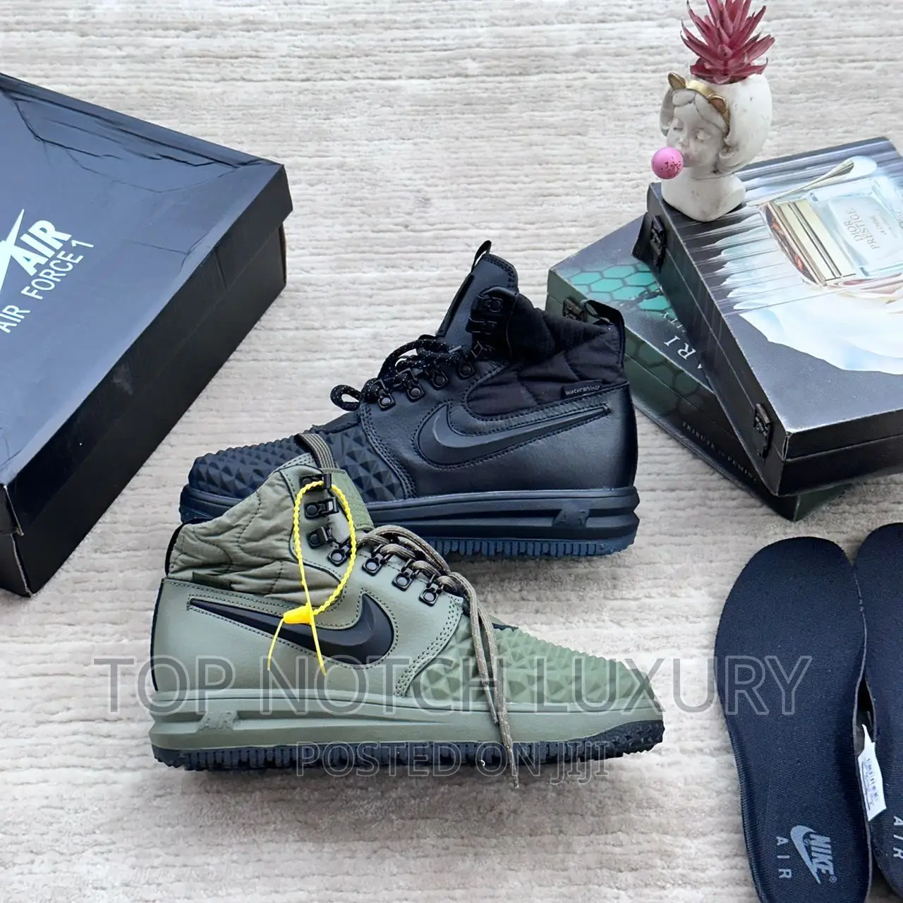 Nike Lunar Force 1 Duck Boot ‘Green’ High Top Sneakers