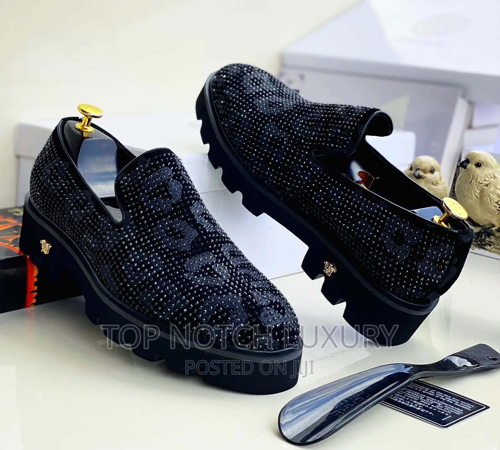 Versace Thick Quality Luxury Men Flat Shoe