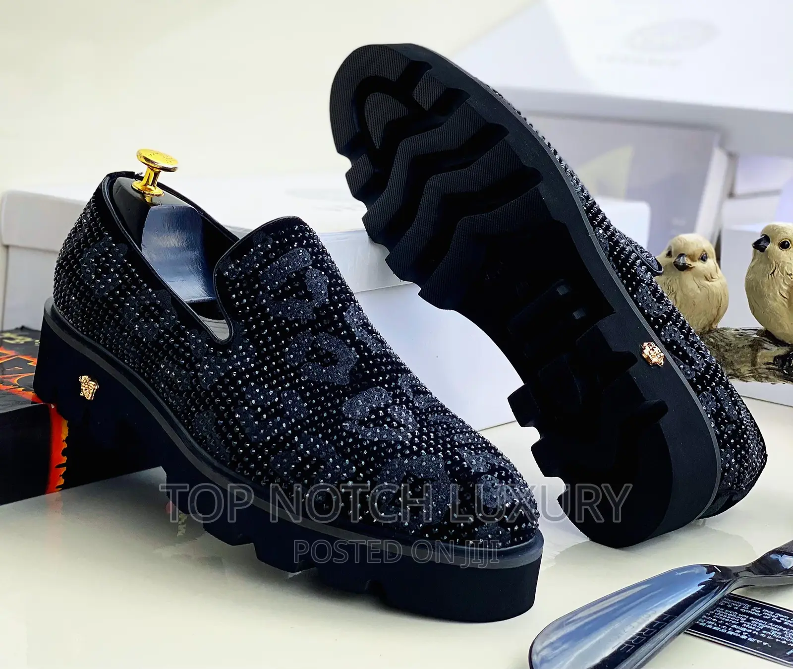 Versace Thick Quality Luxury Men Flat Shoe