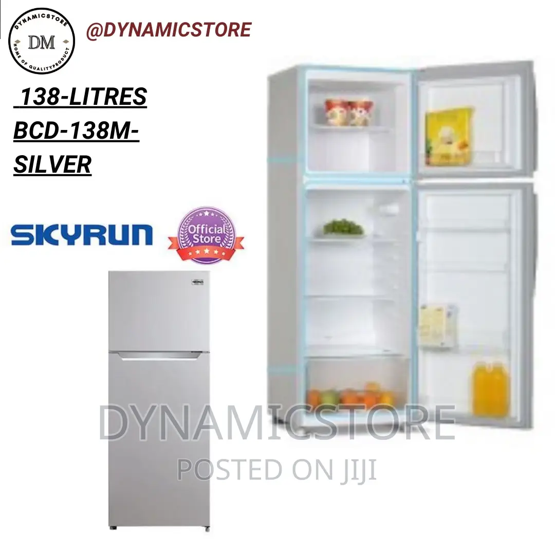 Skyrun 138-Litres Double Door Top Mount Fridge
