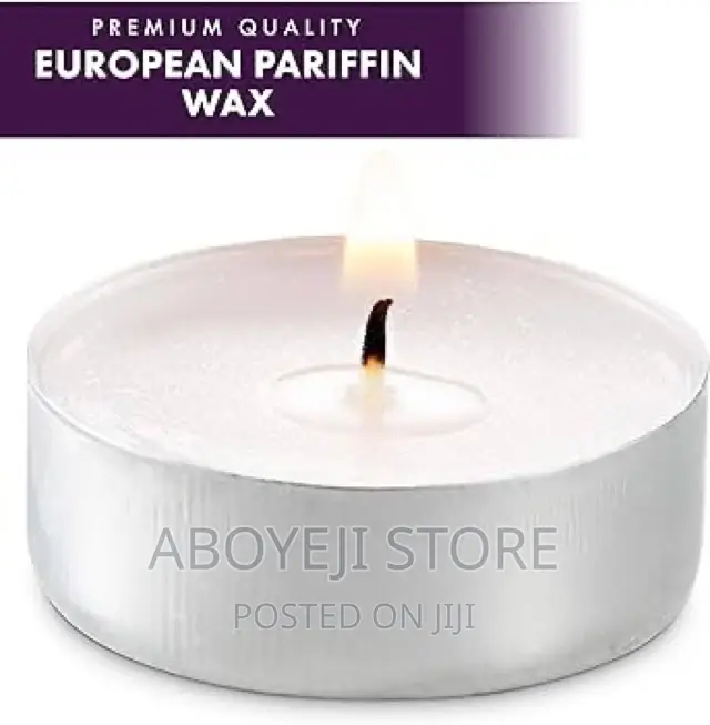 Unscented Tea Lights Candles (50 Pcs)