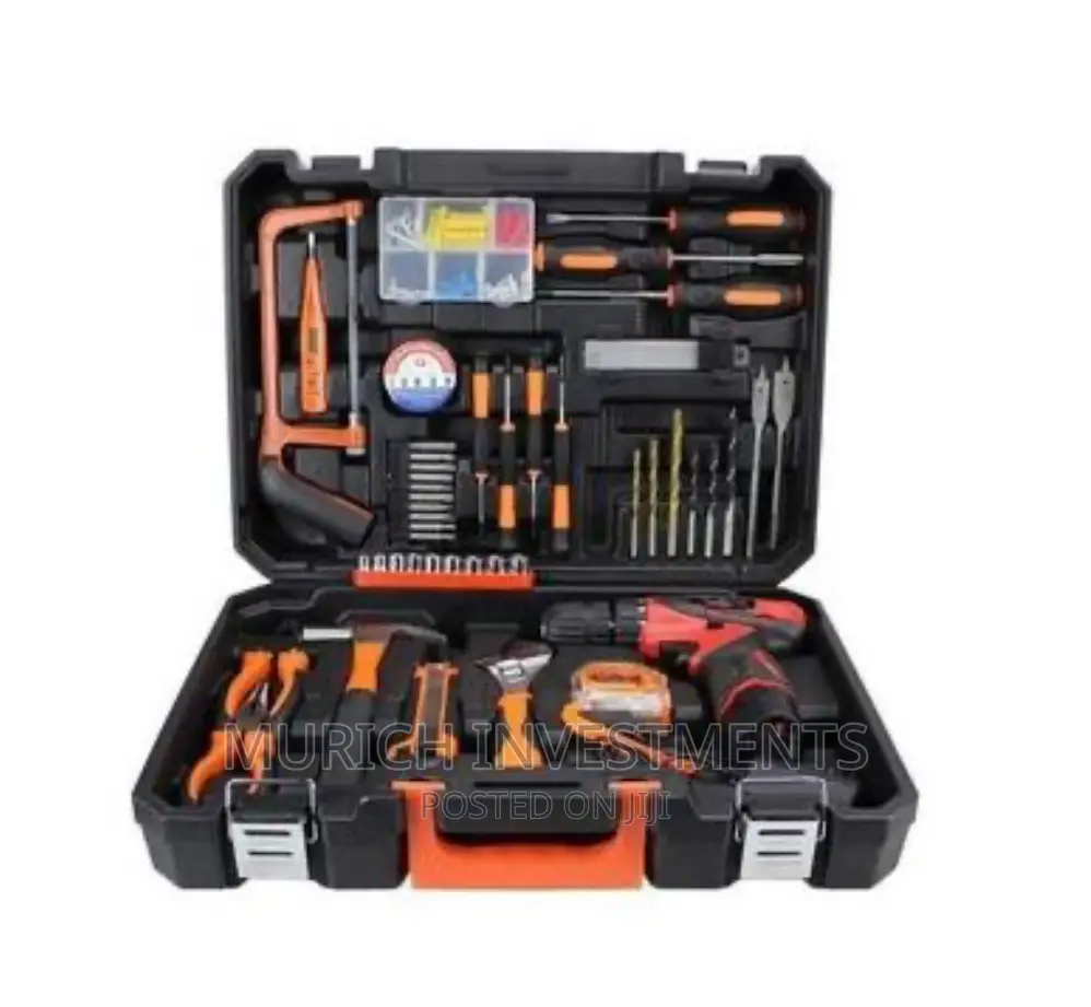 Tool Boxes Kit Set With 12v Lithium Cordless Drill