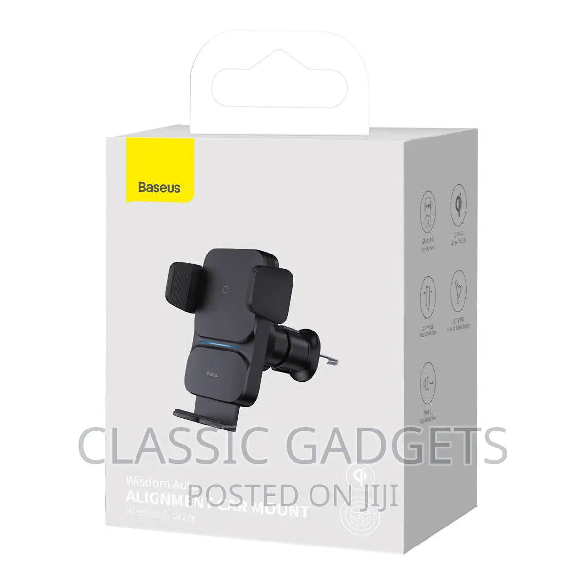 Baseus Wisdom Auto Alignment Car Mount Wireless Charger 15w