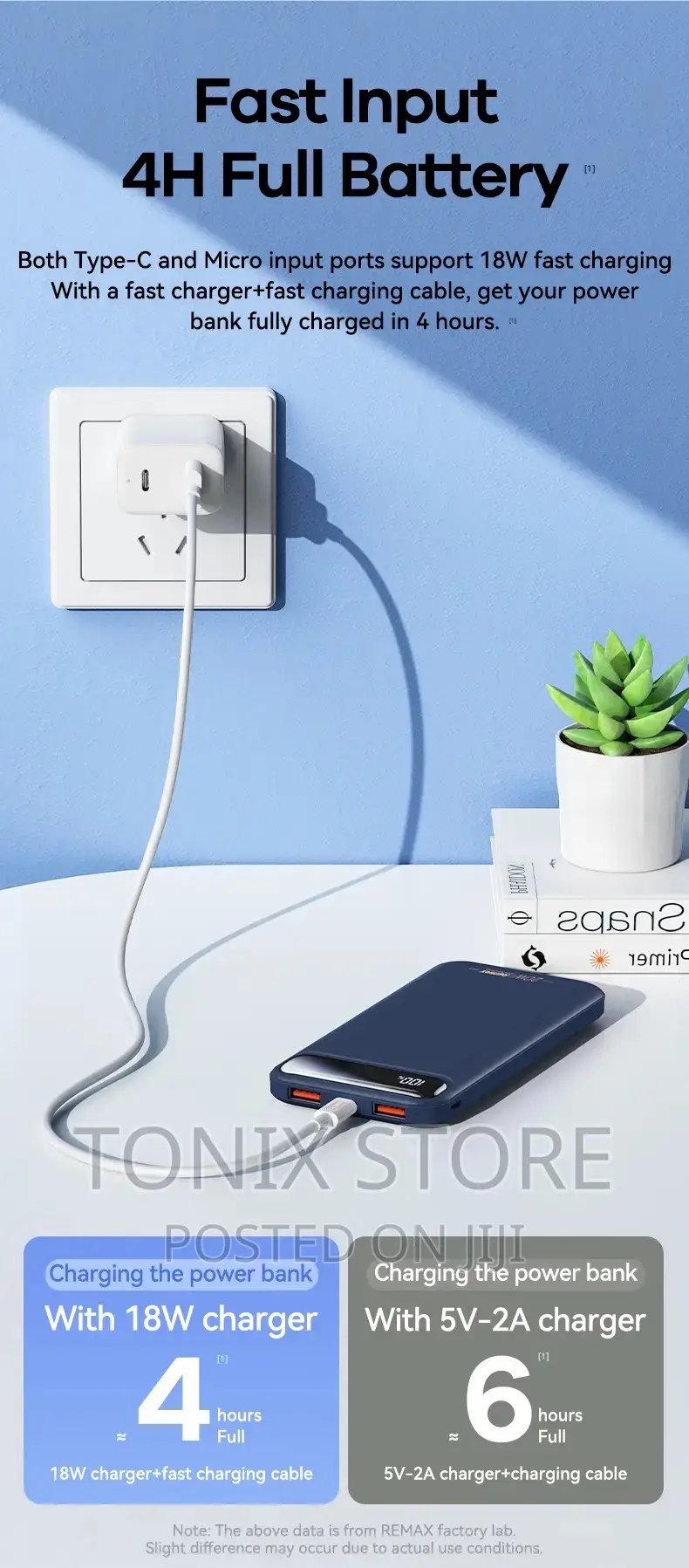 Portable Remax 10,000mah Powerbank