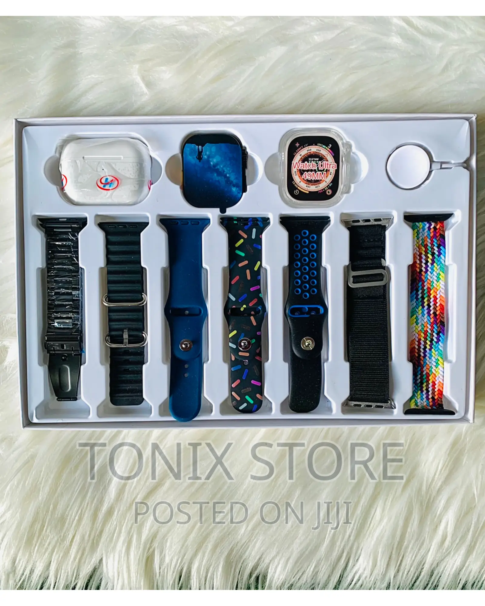 Ultra Smartwatch With 7 Straps,Earpod and Watch Case