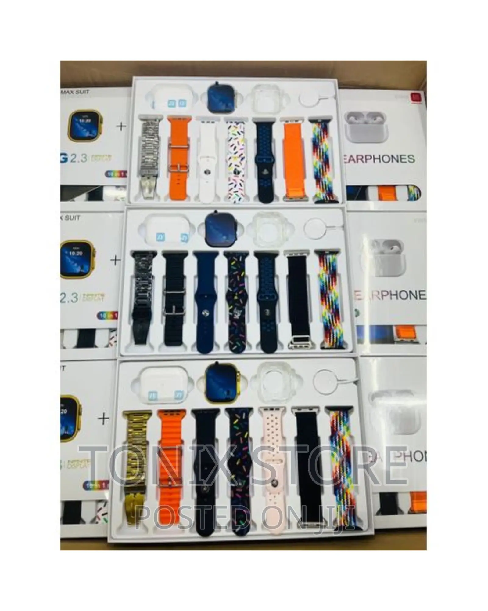 Ultra Smartwatch With 7 Straps,Earpod and Watch Case