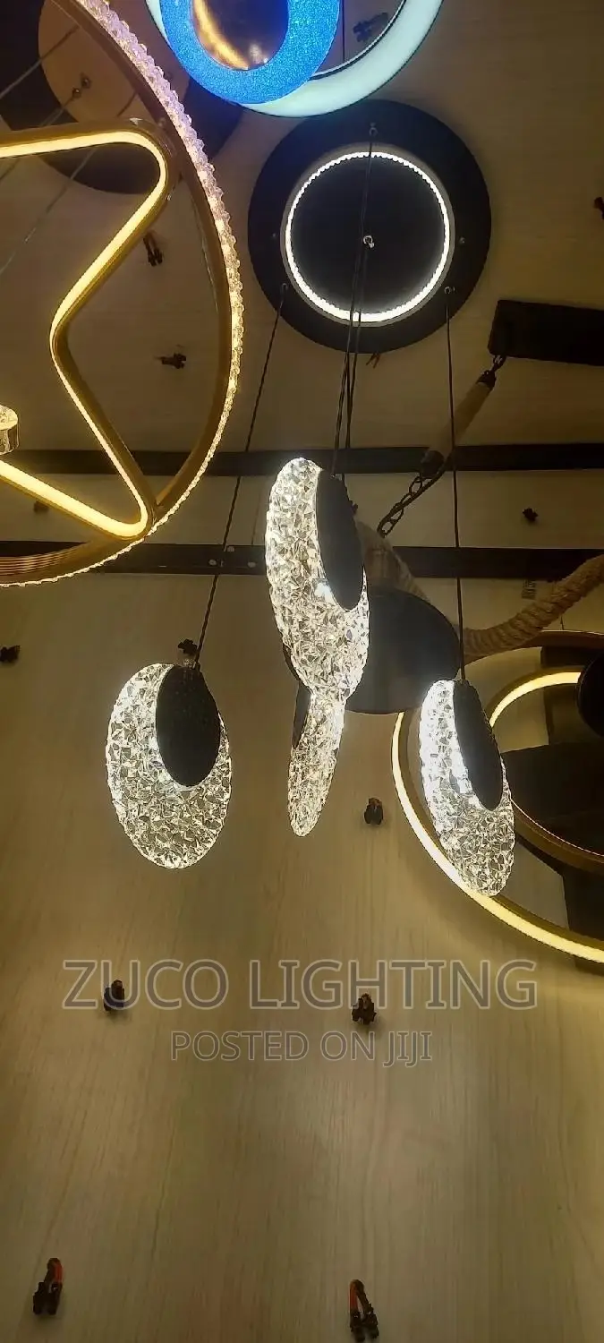 Modern Luxury LED 4 Dropping Pendant Chandelier With 3 Light
