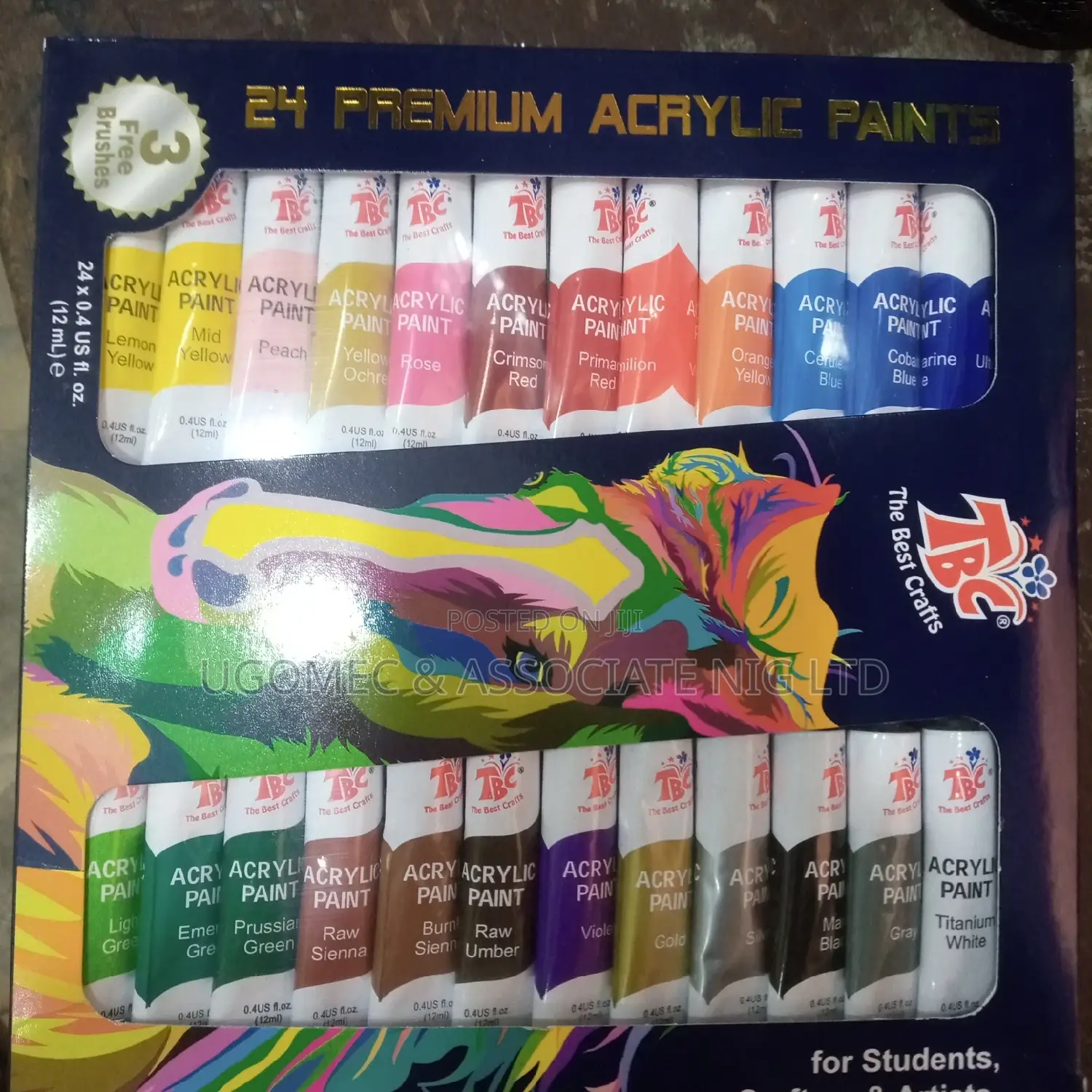 Acrylic Set Paint by 24 Colours