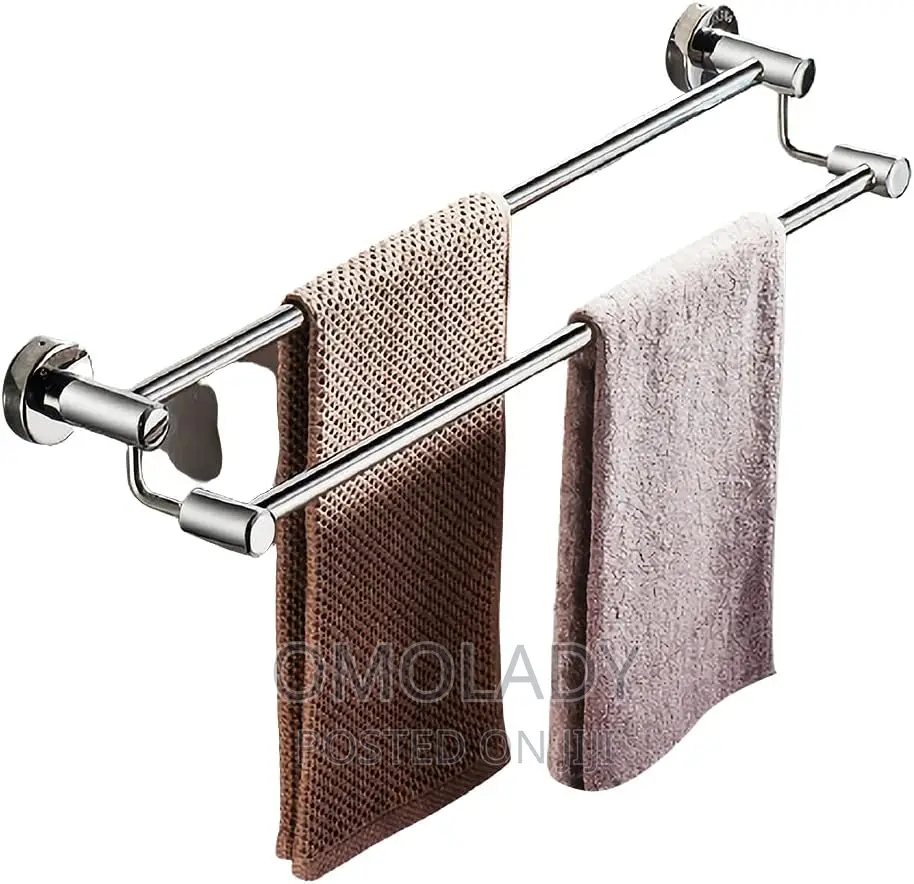 Stainless Steel Double Layer Towel Hanger (80cm)