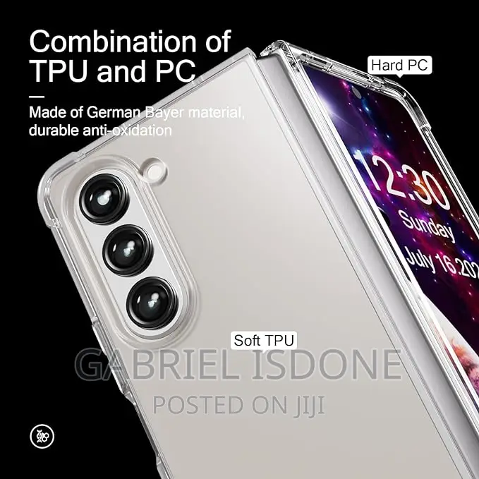 Samsung Galaxy Z Fold 5 5G, Transparent Case
