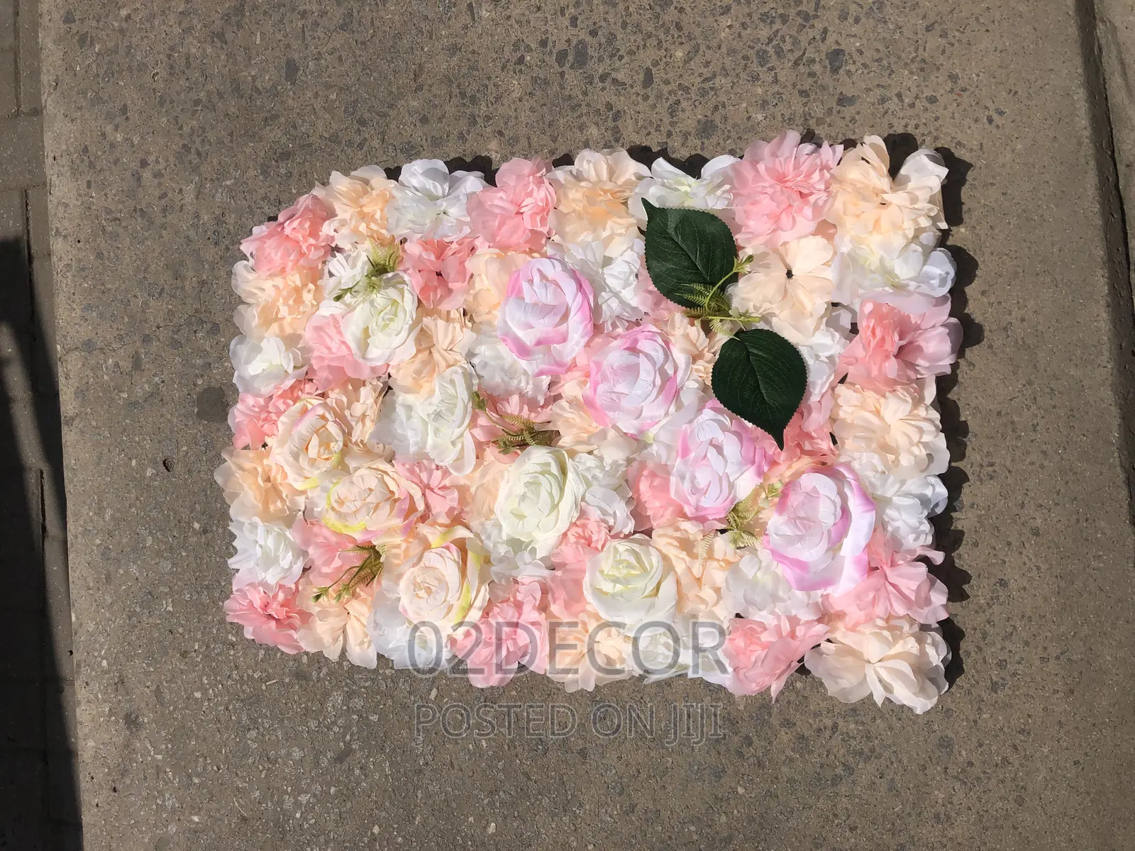 Artificial Rose Wall Flower Mat