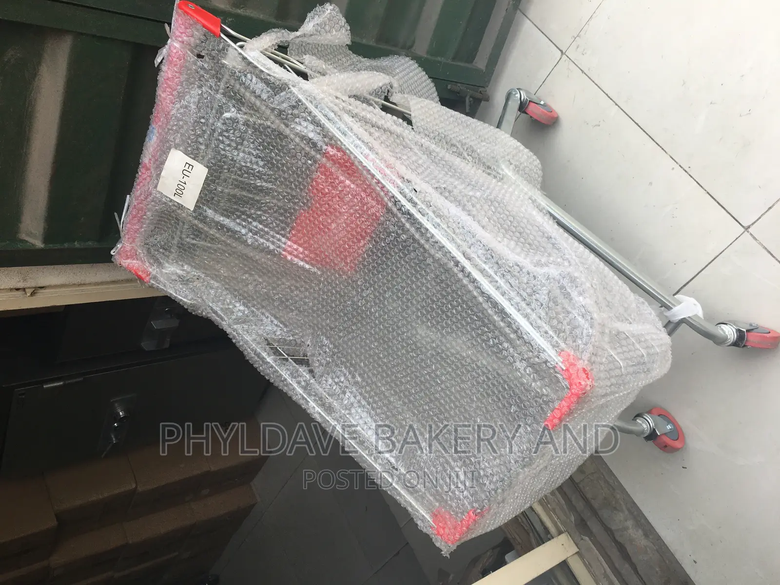 Steel Supermarket Basket With Trolley(All Liters Available