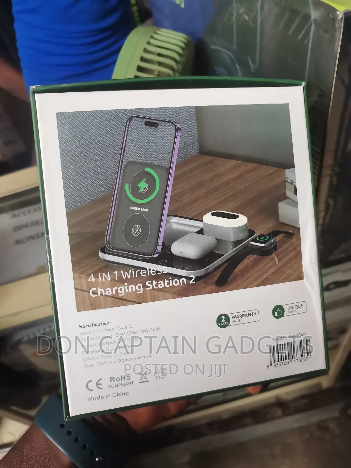 Green Lion Charging Station 2 Wireless 4in1